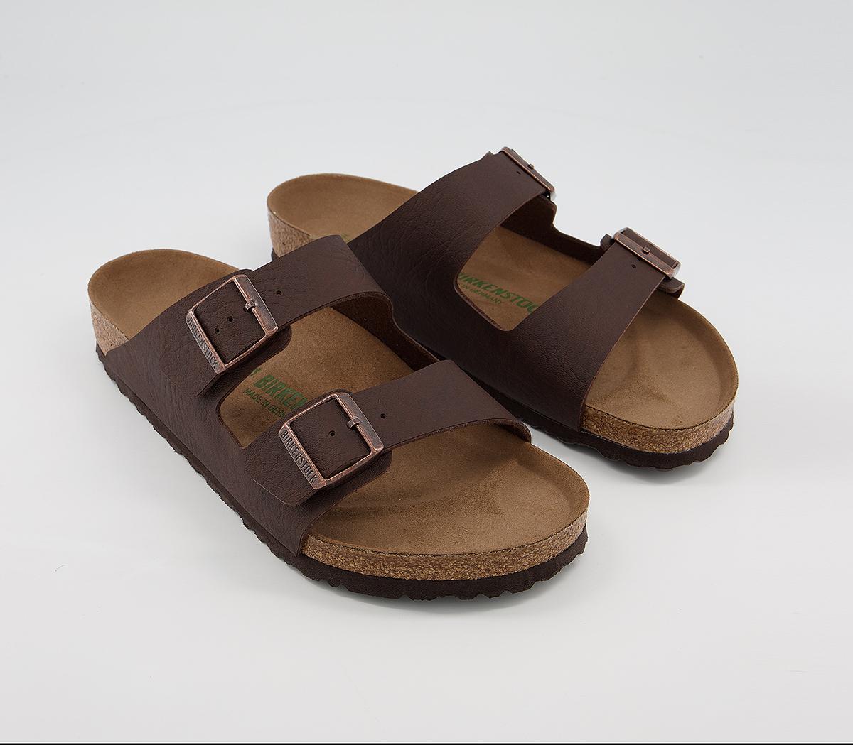 BIRKENSTOCK Arizona Sandals Saddle Matt Brown Vegan - Men’s Sandals