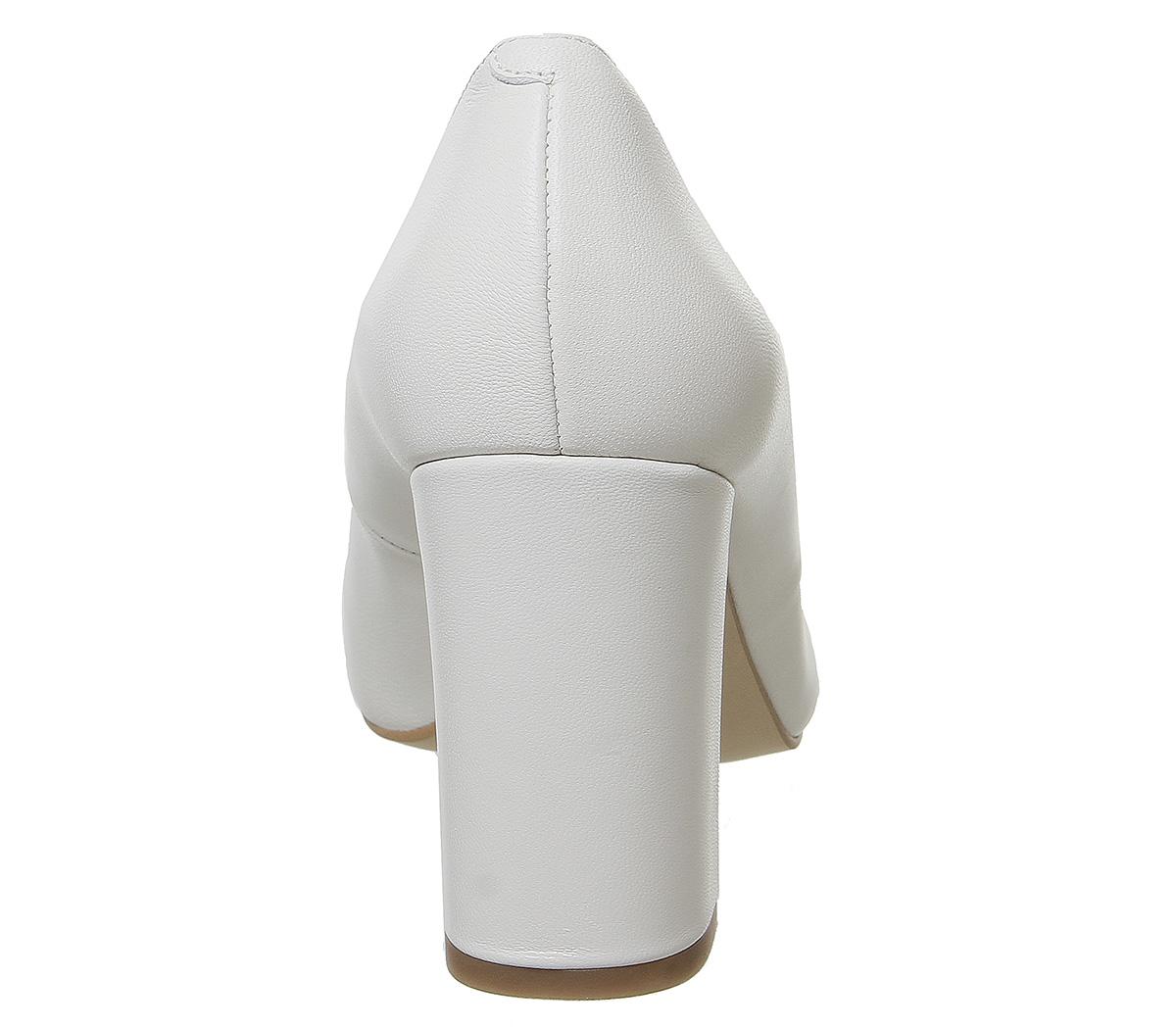 pointed court block heel