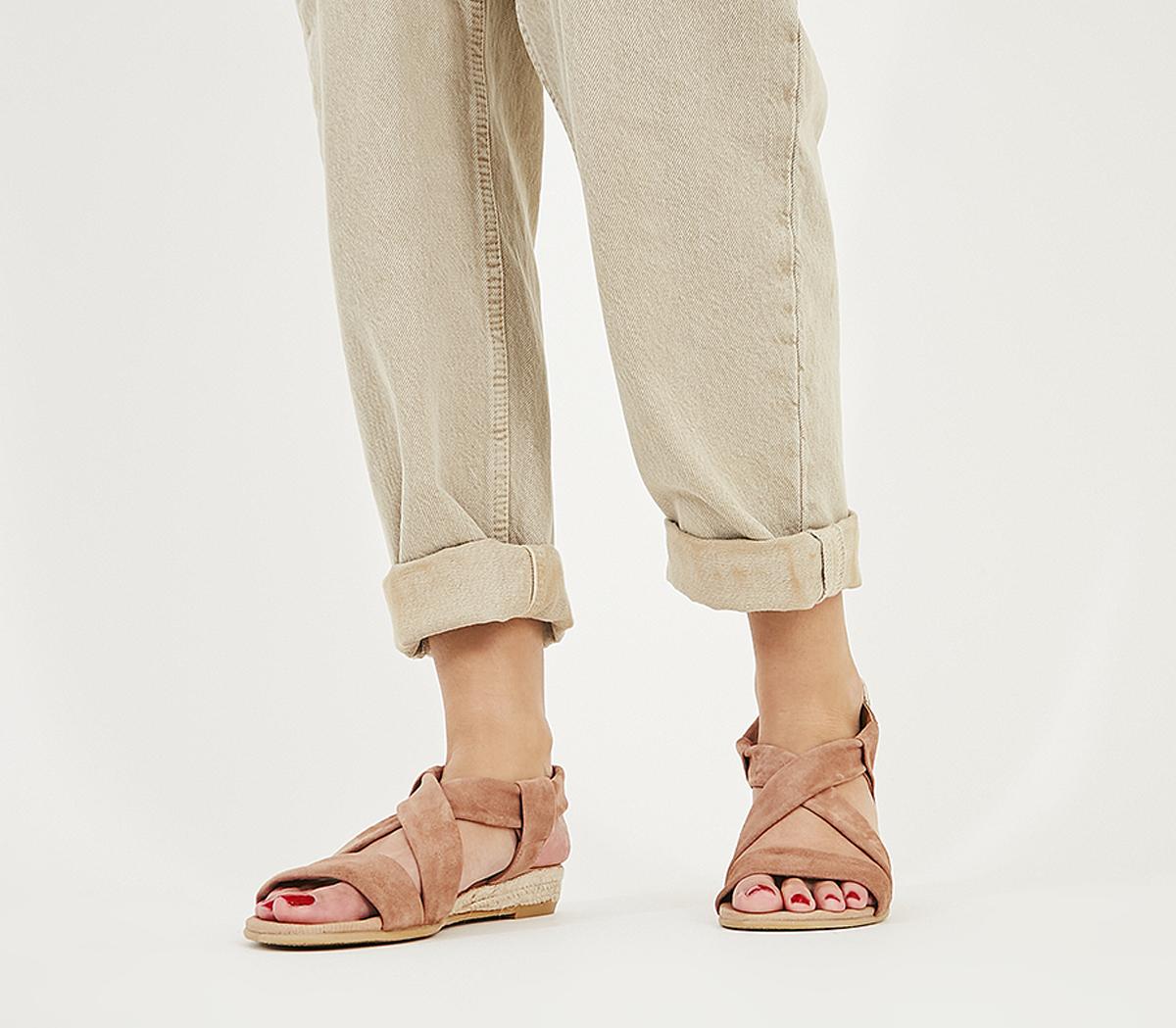 Office Sara Espadrille With Buckle Detail NUDE SUEDE,Naturfarben,Schwarz