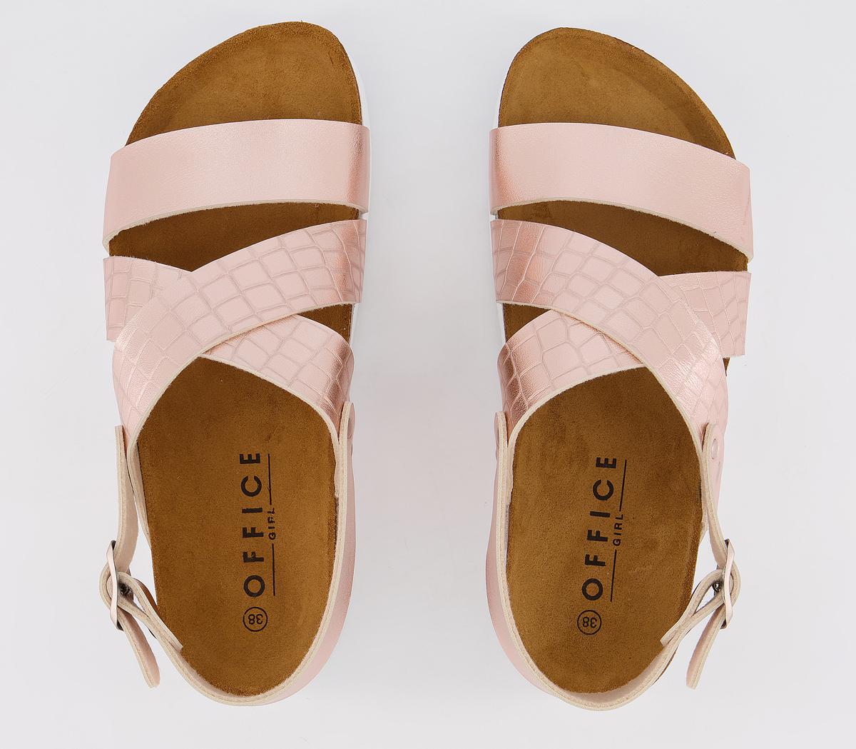 Office Skyline Footbed Sandals Rose Gold Women’s Sandals