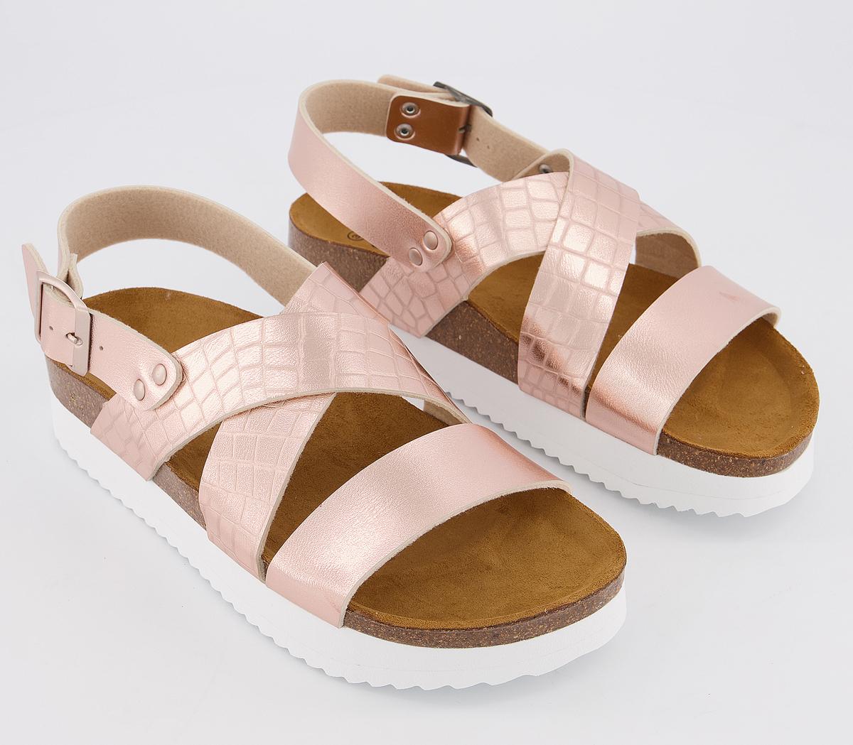 Office Skyline Footbed Sandals Rose Gold Women’s Sandals