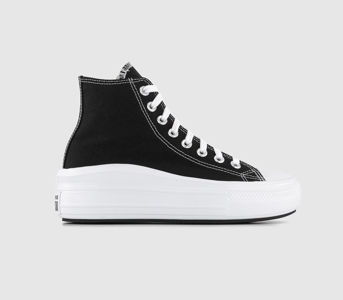 Converse All Star Move Trainers Black Natural Ivory White - Hers trainers