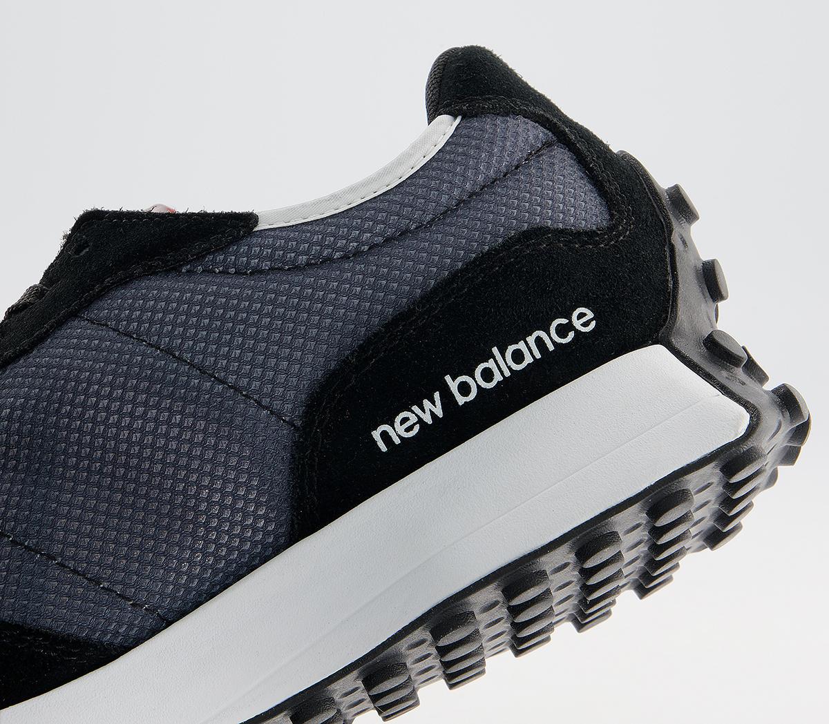 327 leather and mesh trainers