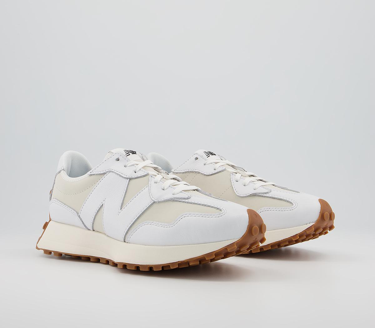 New Balance 327 Trainers White Leather - Unisex Sports