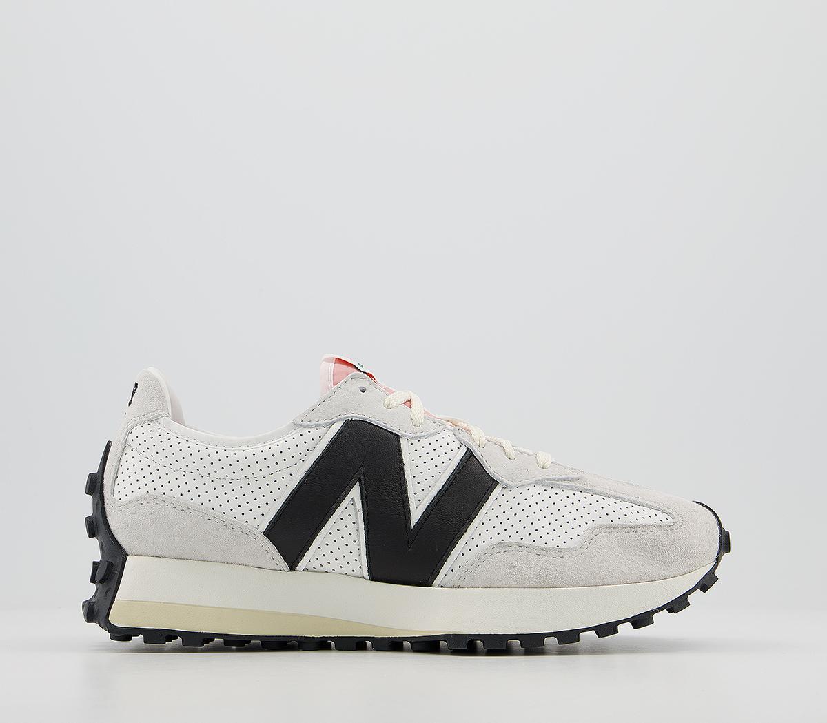 black and white new balance trainers