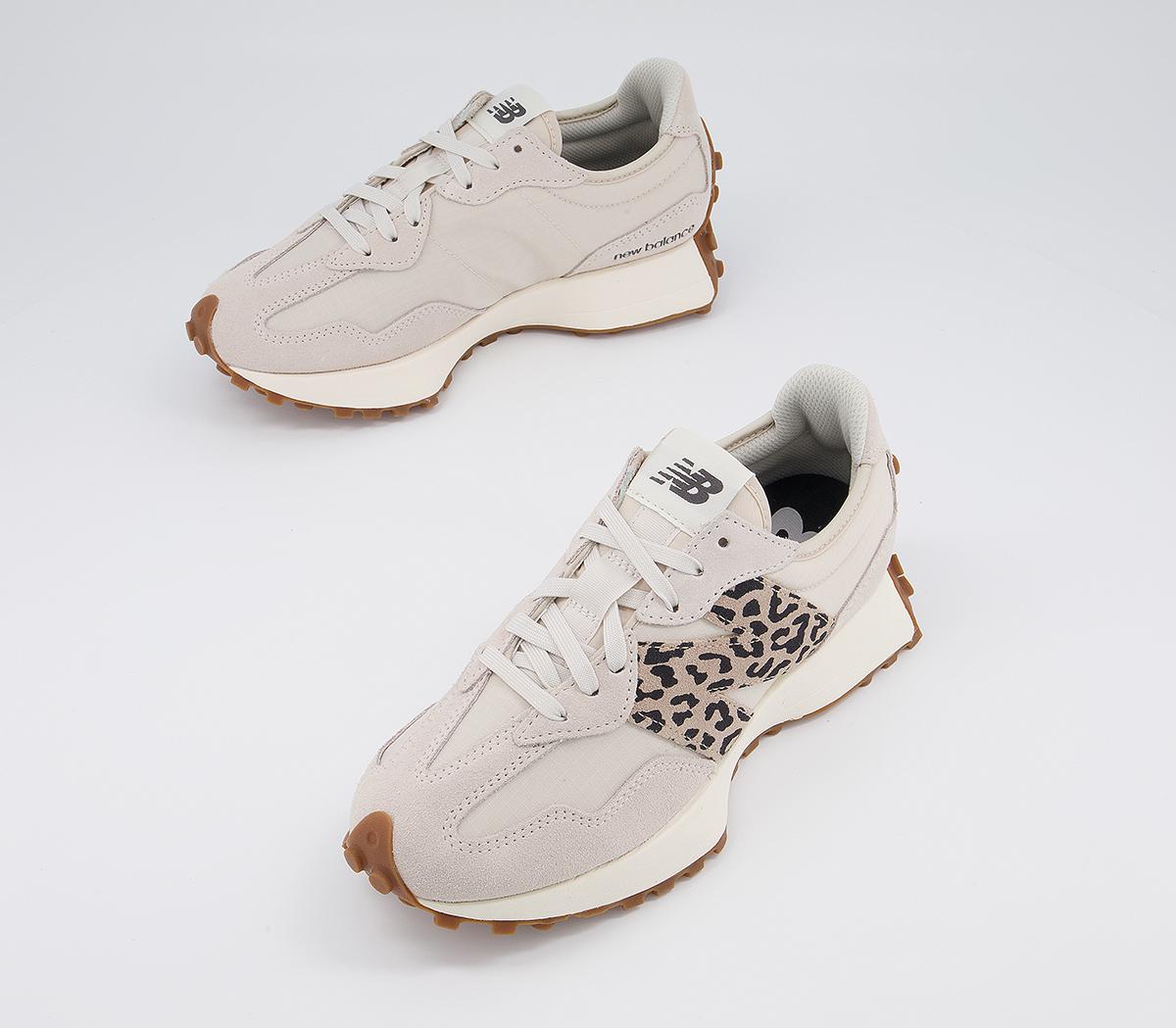 New Balance 327 Trainers Moombean Leopard - Unisex Sportschuhe