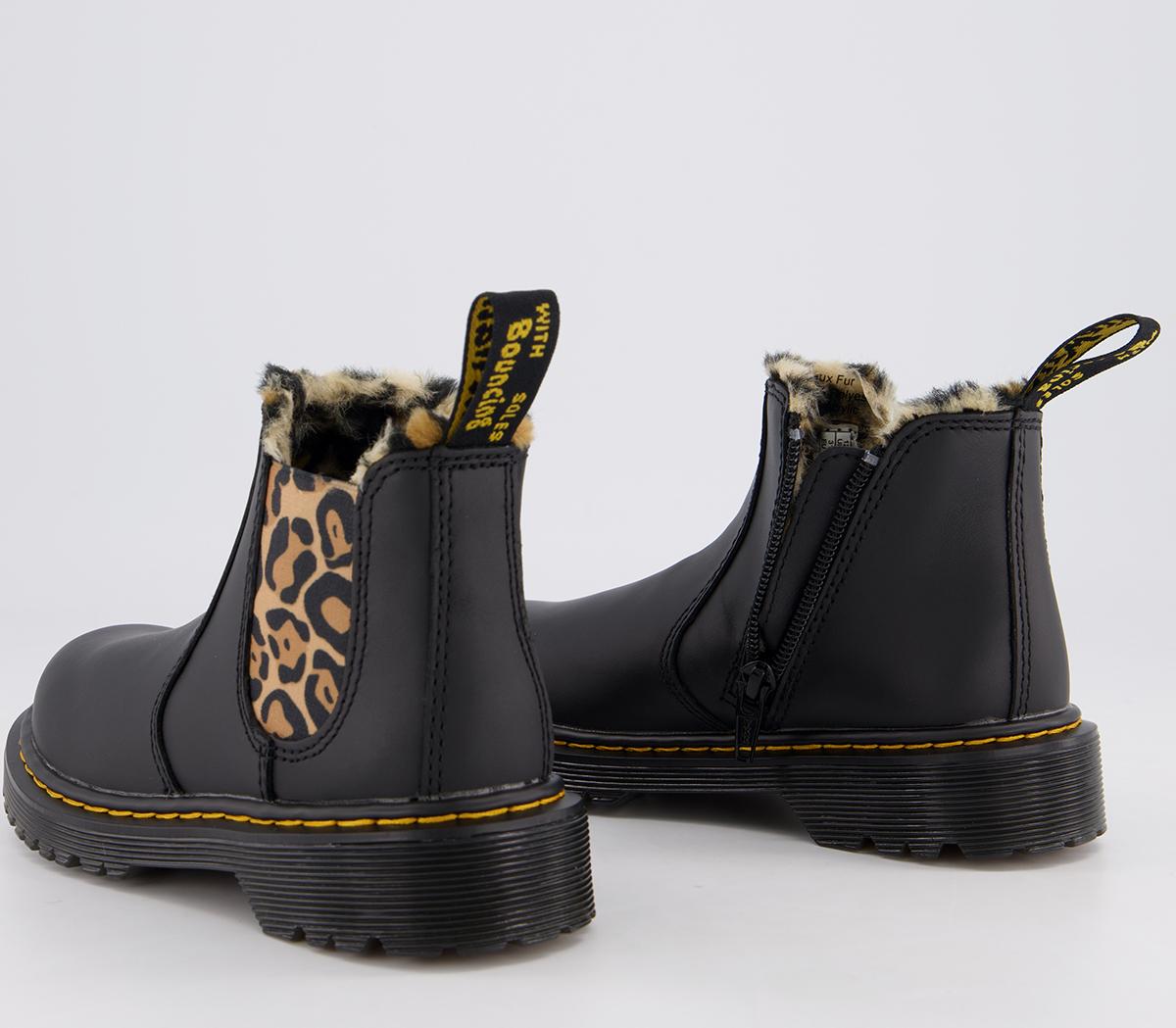 dr martens black leonore boots youth