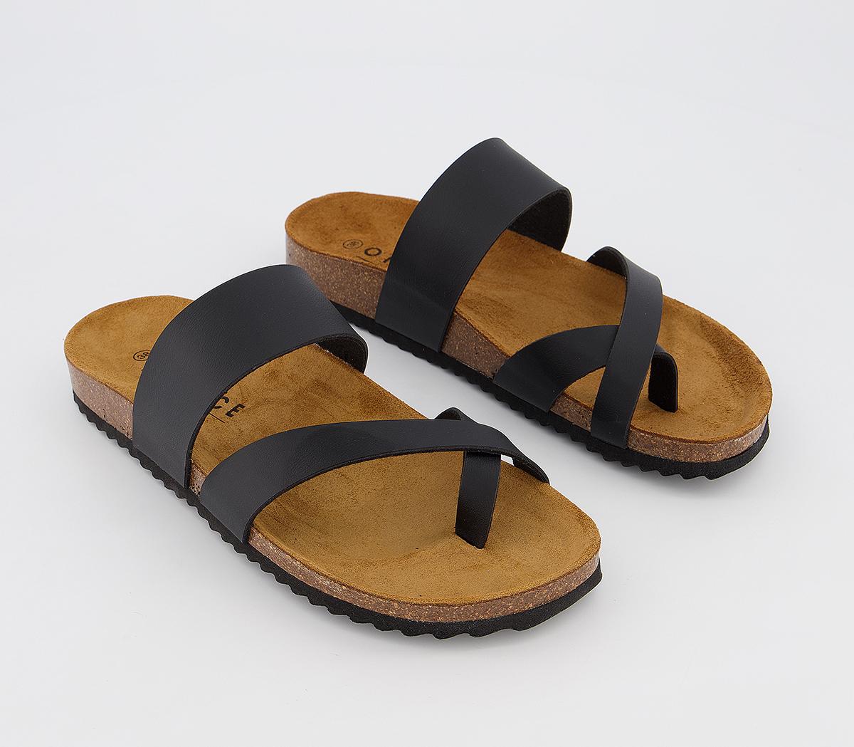 Office Smokey Footbed Sandals Black - Women’s Sandals