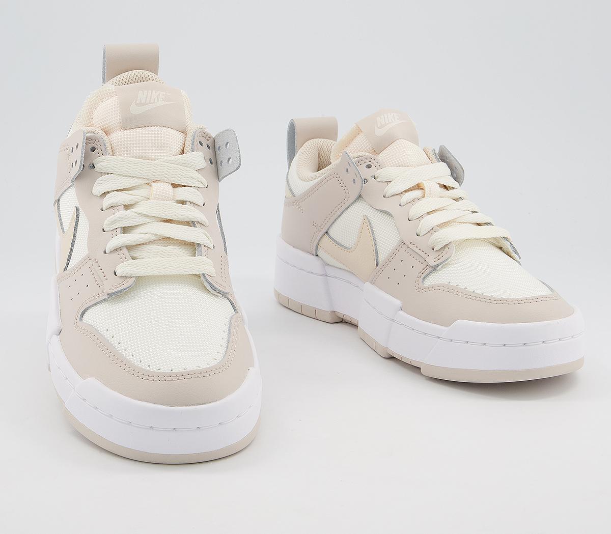 nike dunk low disrupt off white and beige