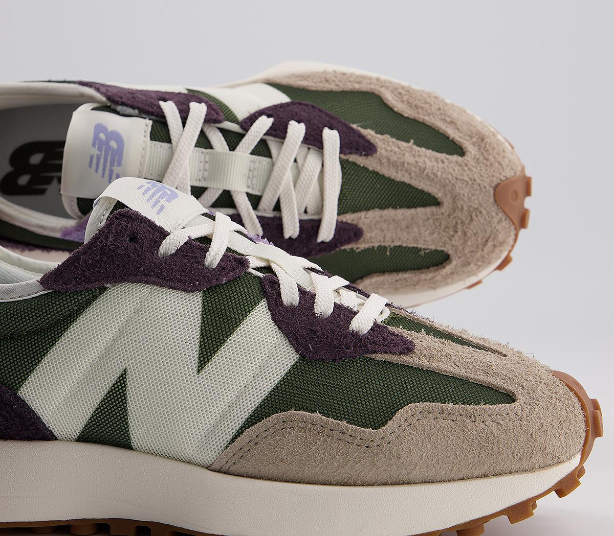 new balance 327 size red purple tan