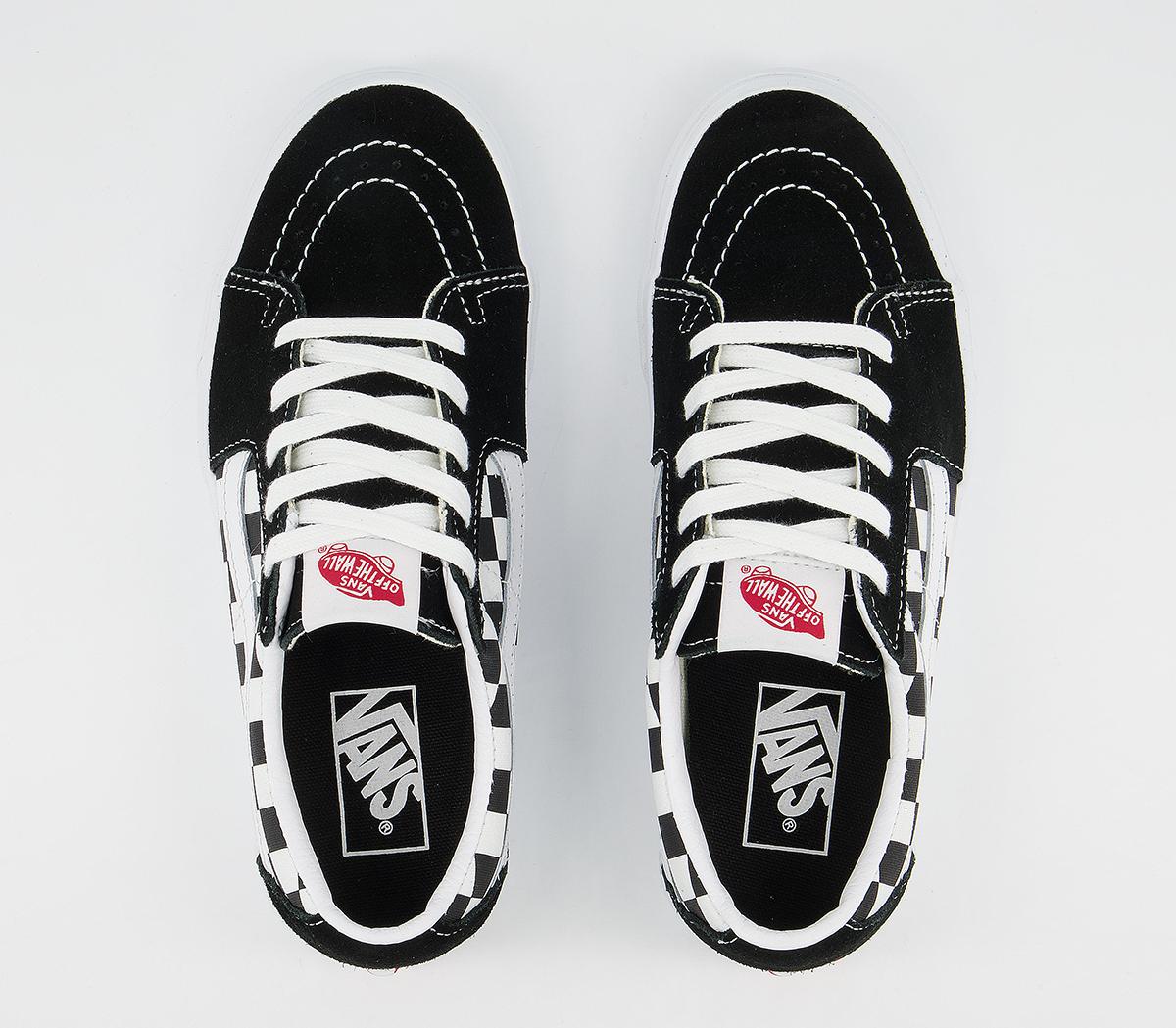 black checkerboard vans womens