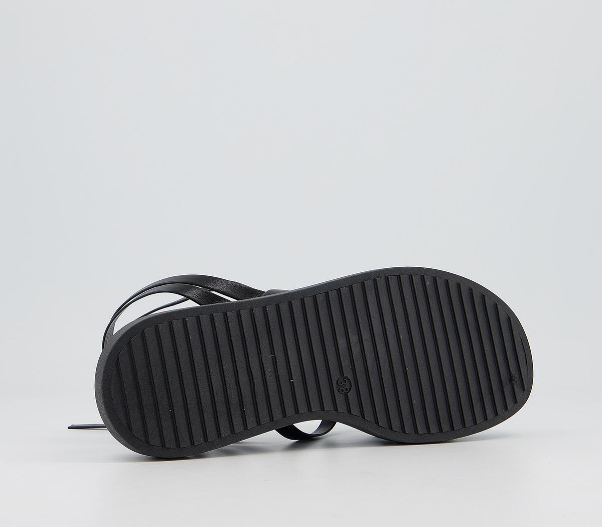 Office Slim Strappy Sandals Black - Womenâs Sandals