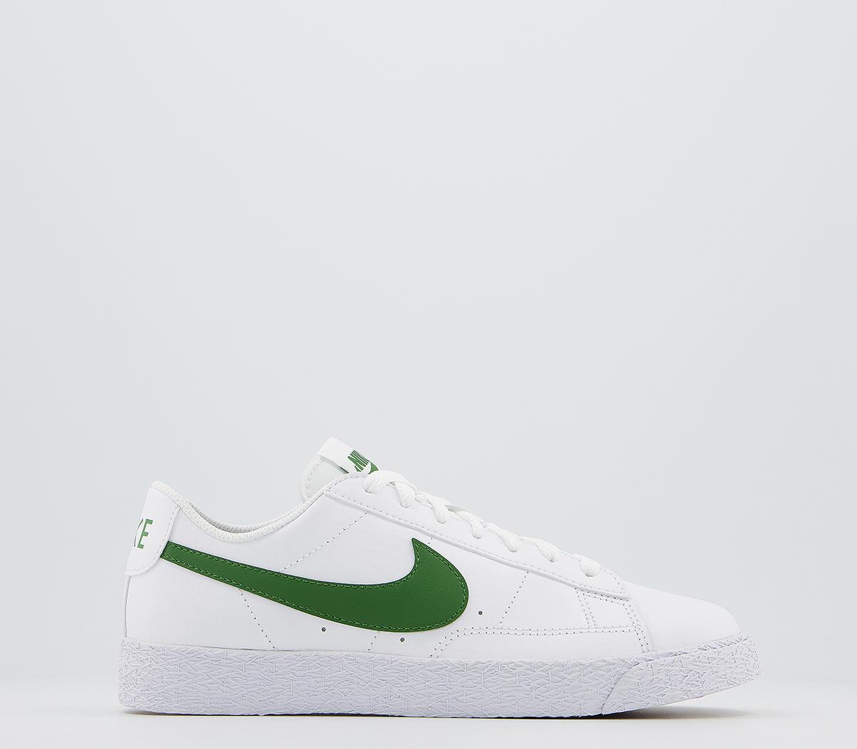 Nike Blazer Low Gs White Forest Green 