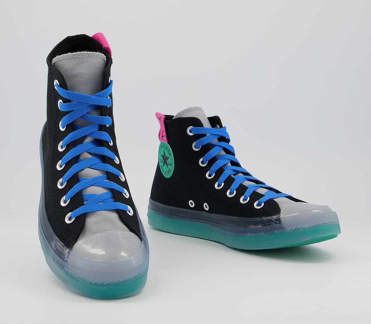 Converse Chuck Taylor All Star Cx Hi Trainers Black Court Green Hyper Pink - Unisex Sports