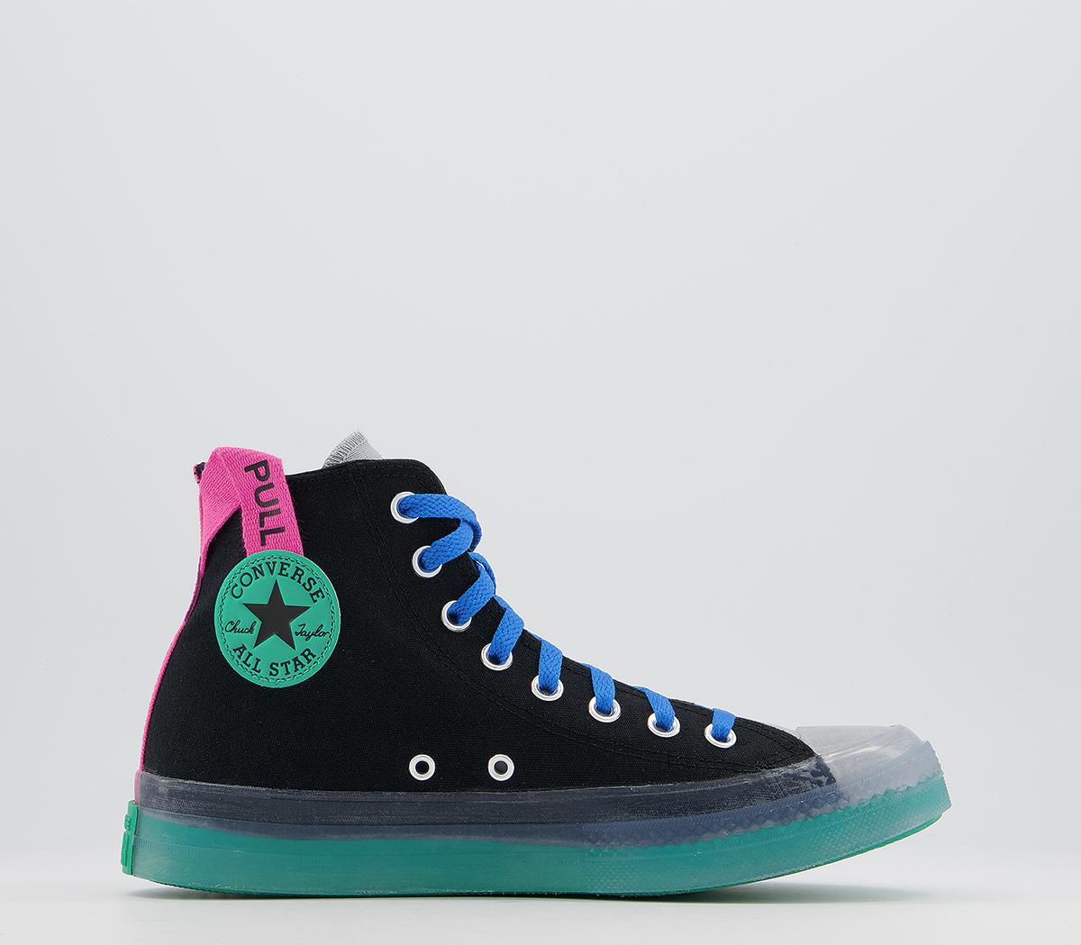 pink and green converse all stars