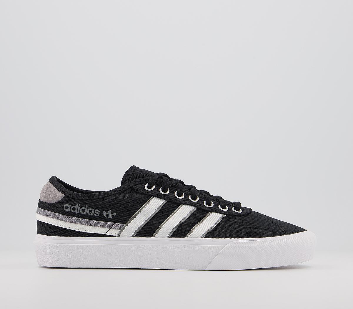 adidas Delpala Trainers Black White Grey - Unisex Sports