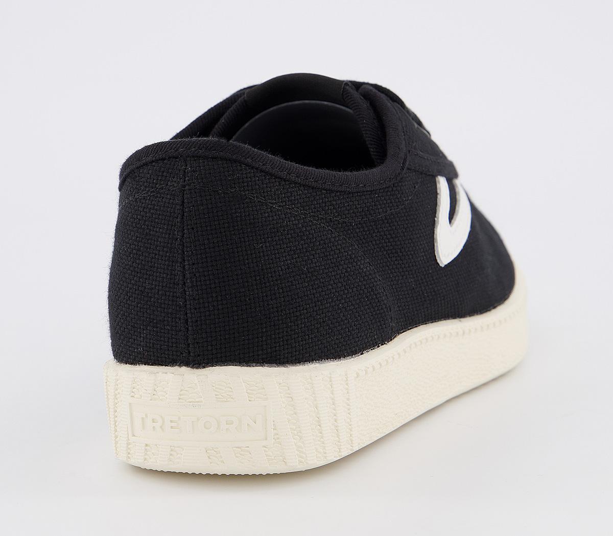 Tretorn Nylite Trainers Black White Exclusive F - Hers trainers