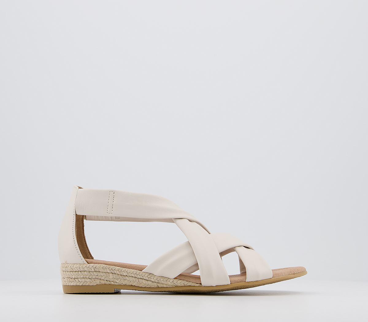 white leather espadrille sandals