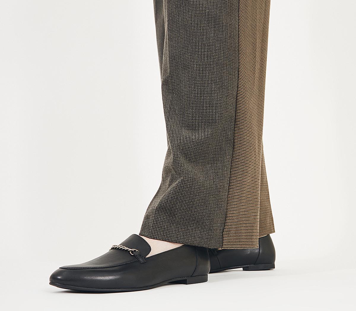 black snaffle loafers
