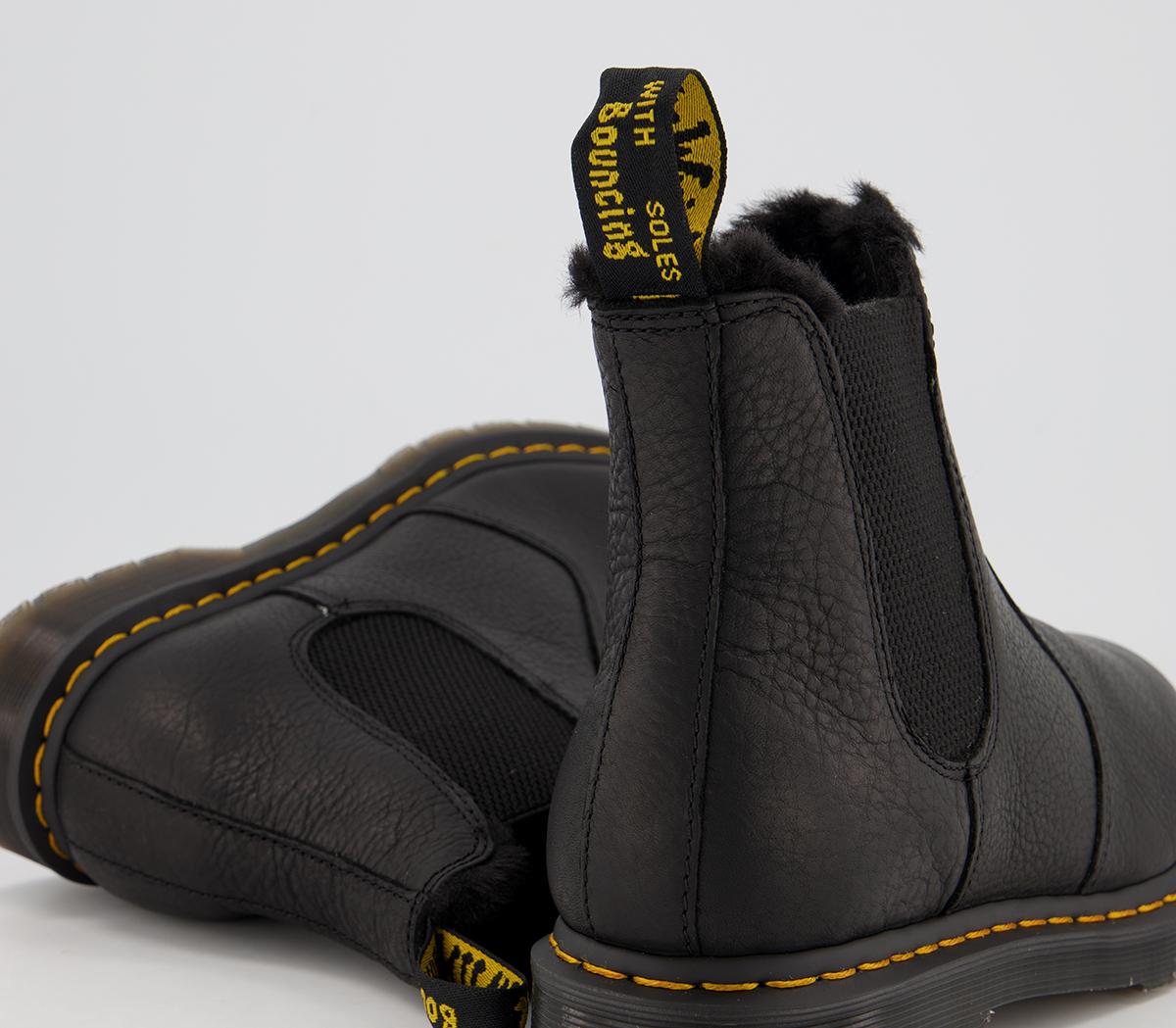 fur lined chelsea boots dr martens
