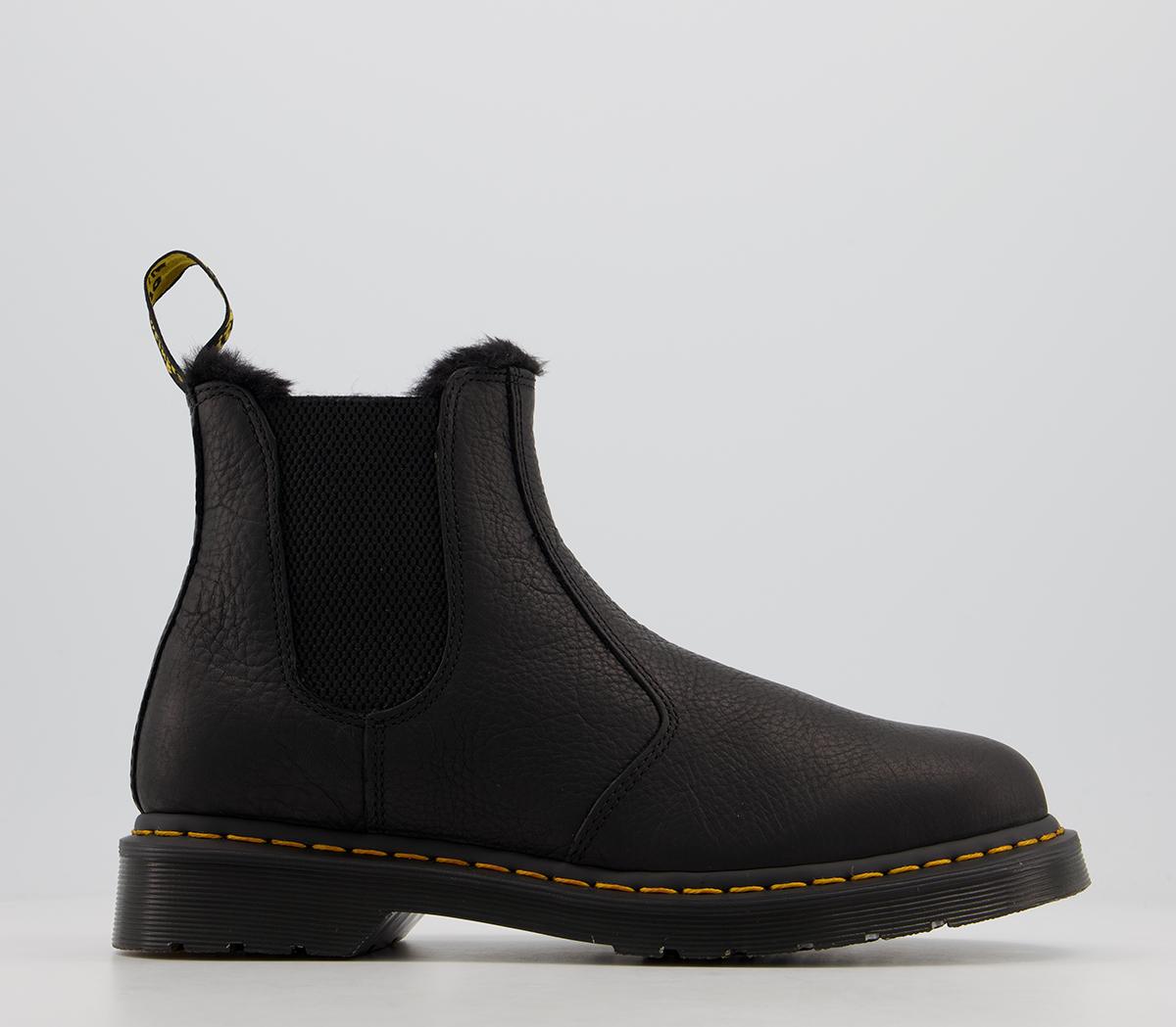 dr martens fur lined chelsea boots