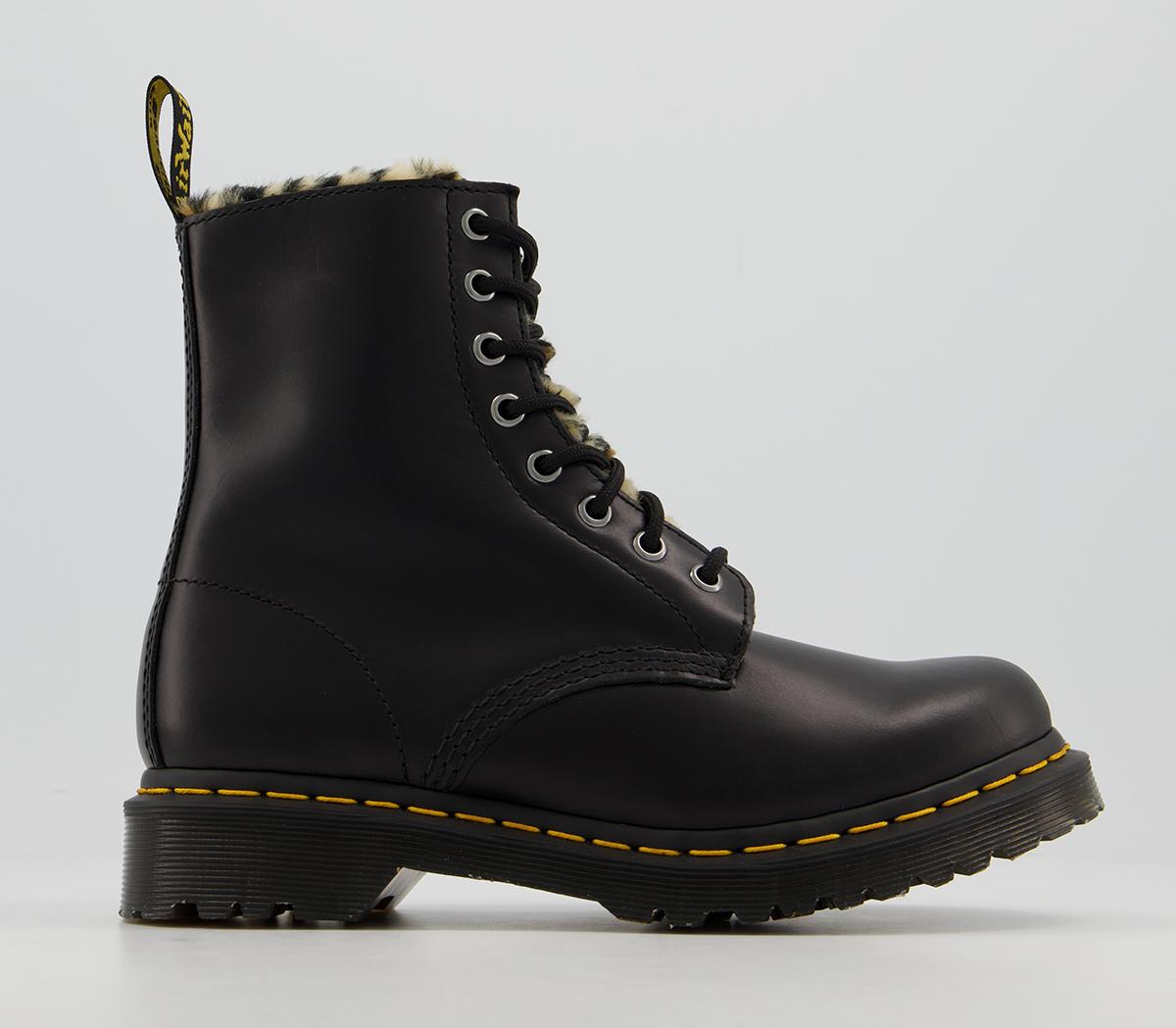 doc martens boots with fur