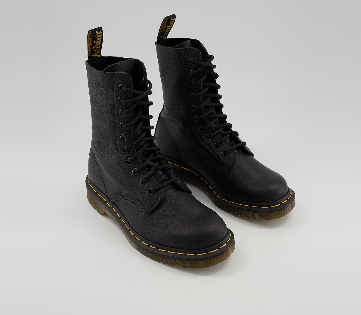 dr martens 1490 10 eye bex boots in black