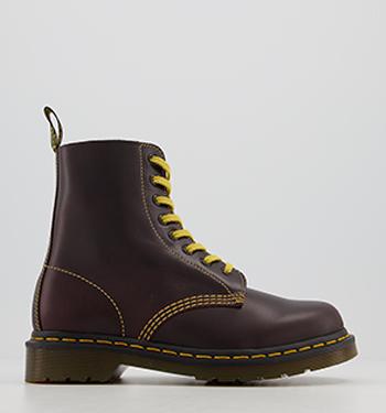 red flat ankle boots uk
