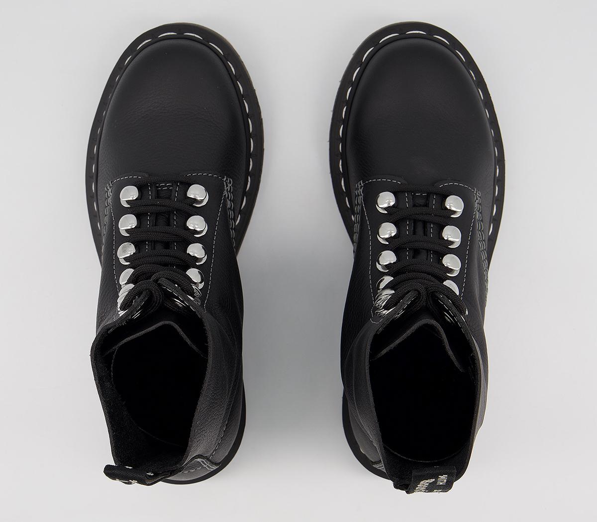 dr martens black 1460 pascal hardware boots