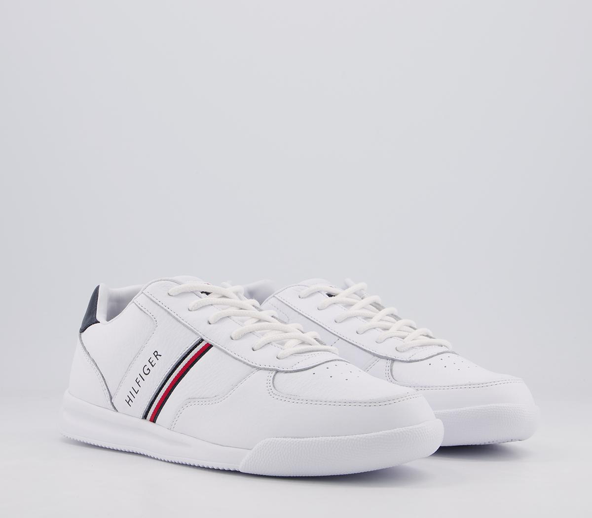 Tommy Hilfiger Lightweight Sneakers White Red Blue - His trainers