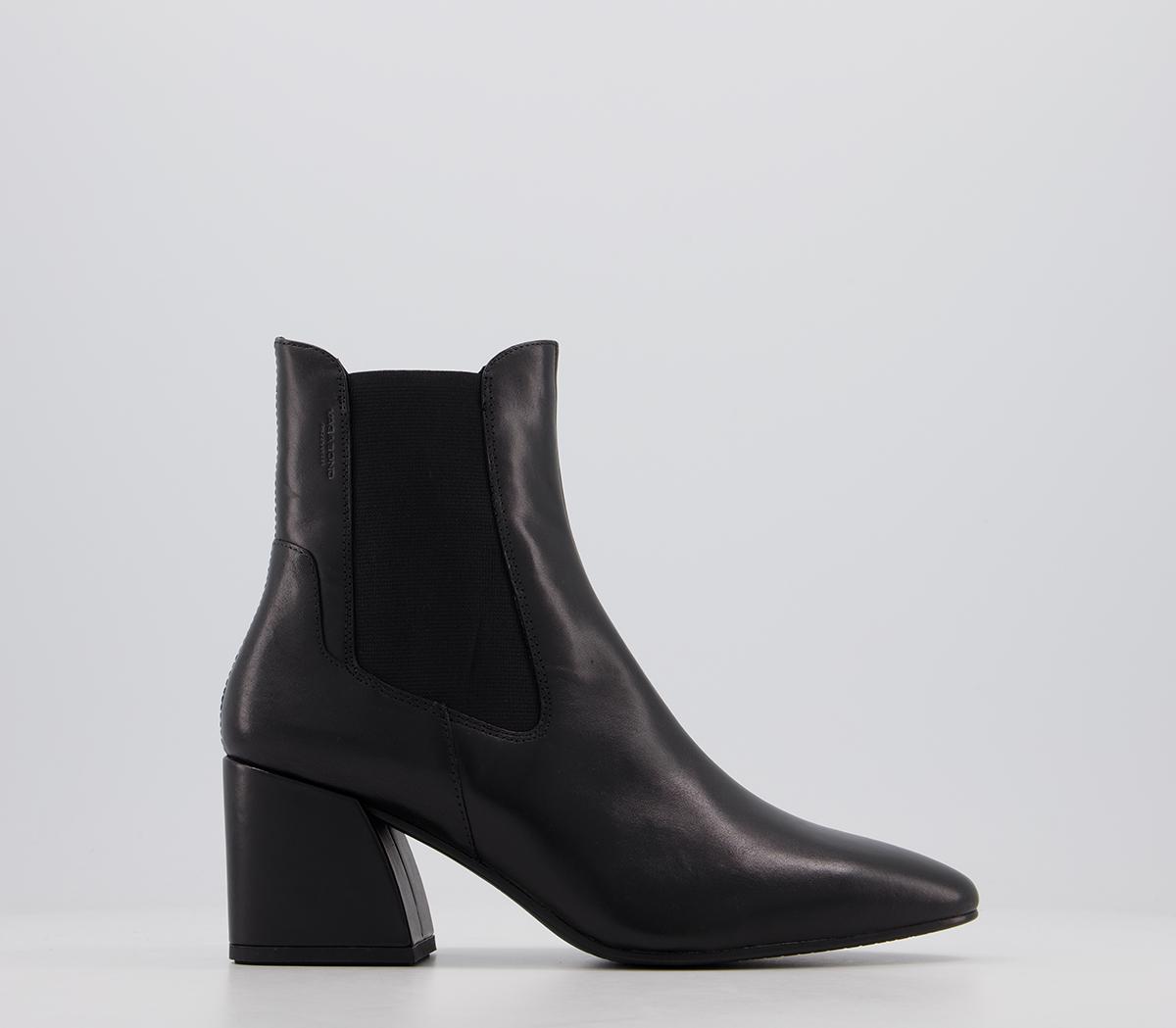 Vagabond Shoemakers Olivia Chelsea Block Heel Boots Black - Ankle Boots