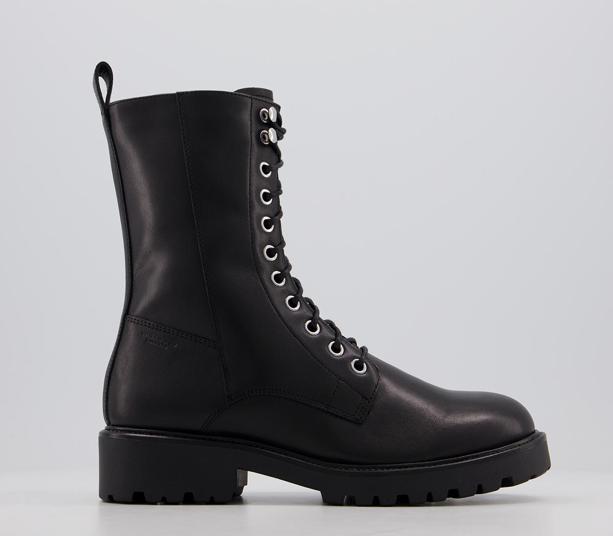 Vagabond Shoemakers Kenova High Lace Up Boots Black - Ankle Boots