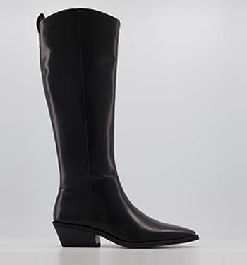 cheap black knee high boots uk