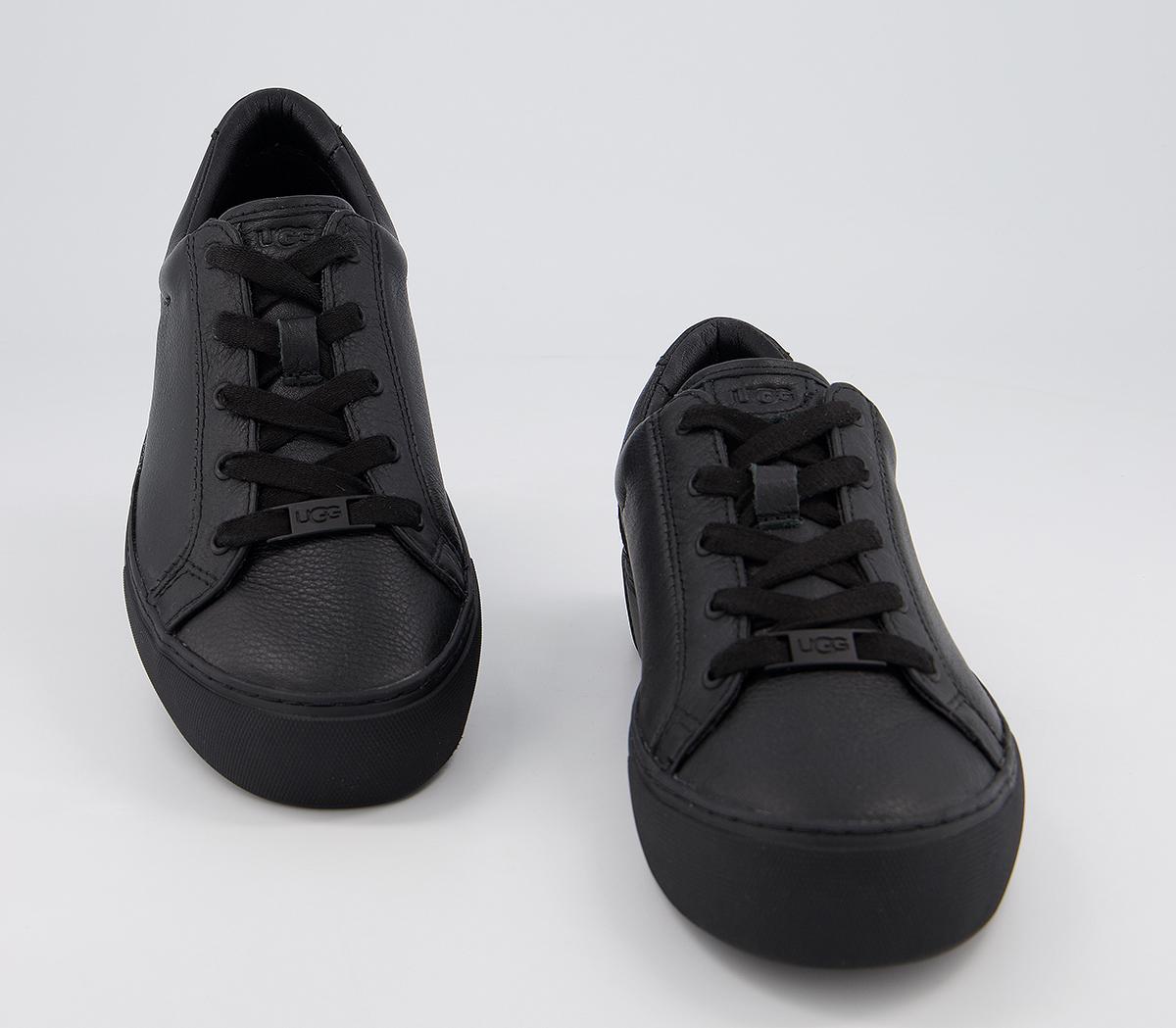 black ugg trainers with fur