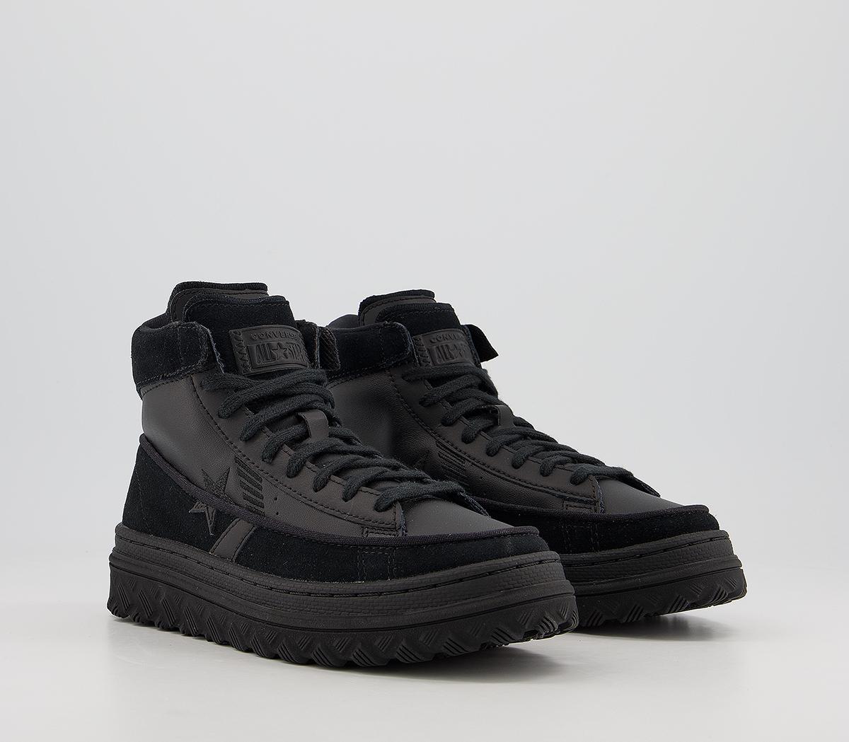 unisex black ice pro leather x2 high top