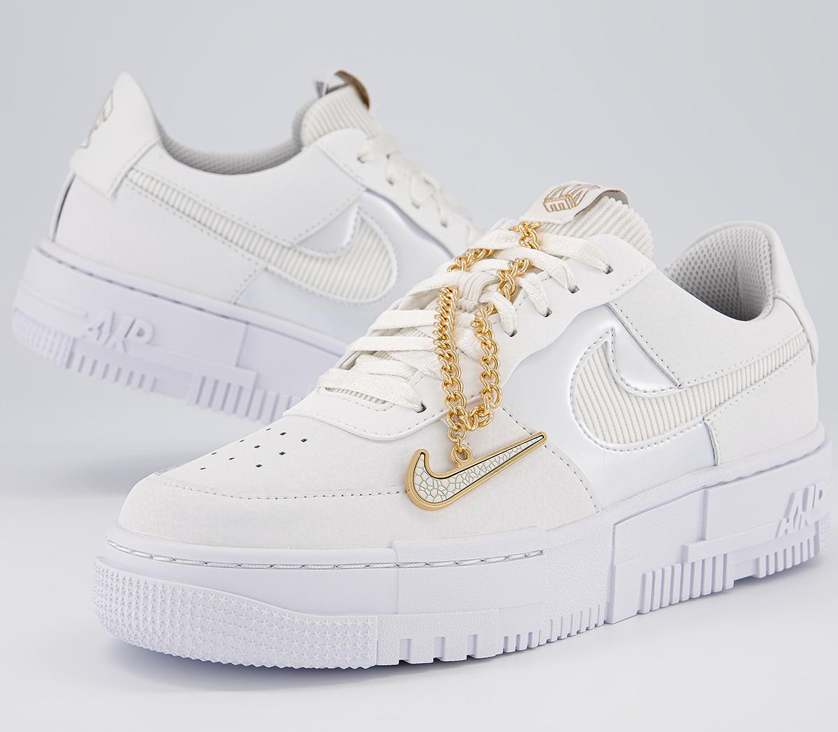nike white air force 1 trainers