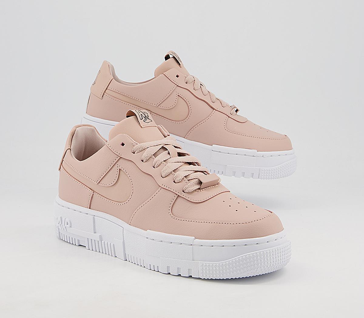 Nike Air Force 1 Pixel Trainers Particle Beige Particle ...