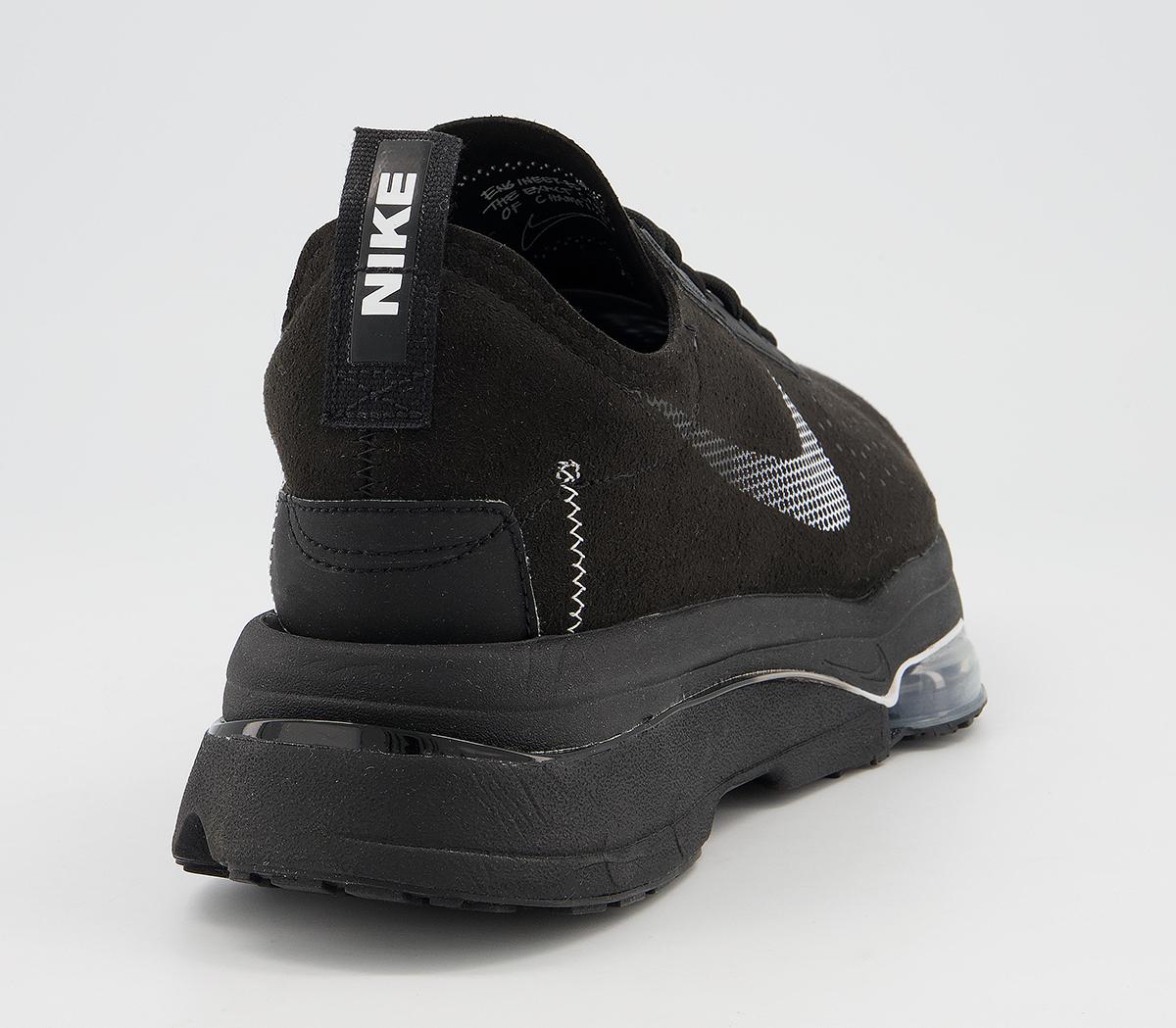 nike zoom air fire trainers in black and multi