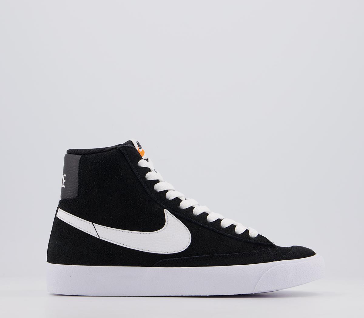 nike blazer mid black suede