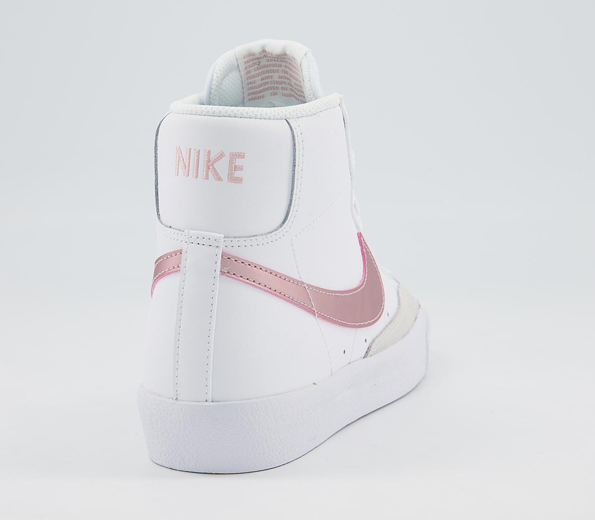 nike blazer mid 77 white pink oxford