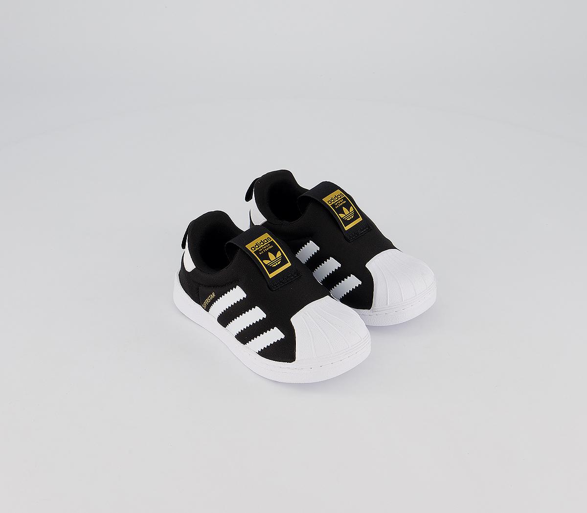 adidas Superstar 360 Infant Trainers Core Black - Kids Trainers
