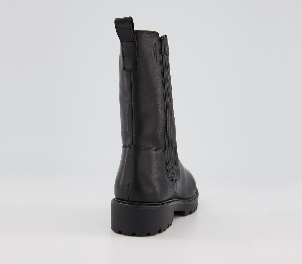 vagabond kenova womens black leather chelsea boots