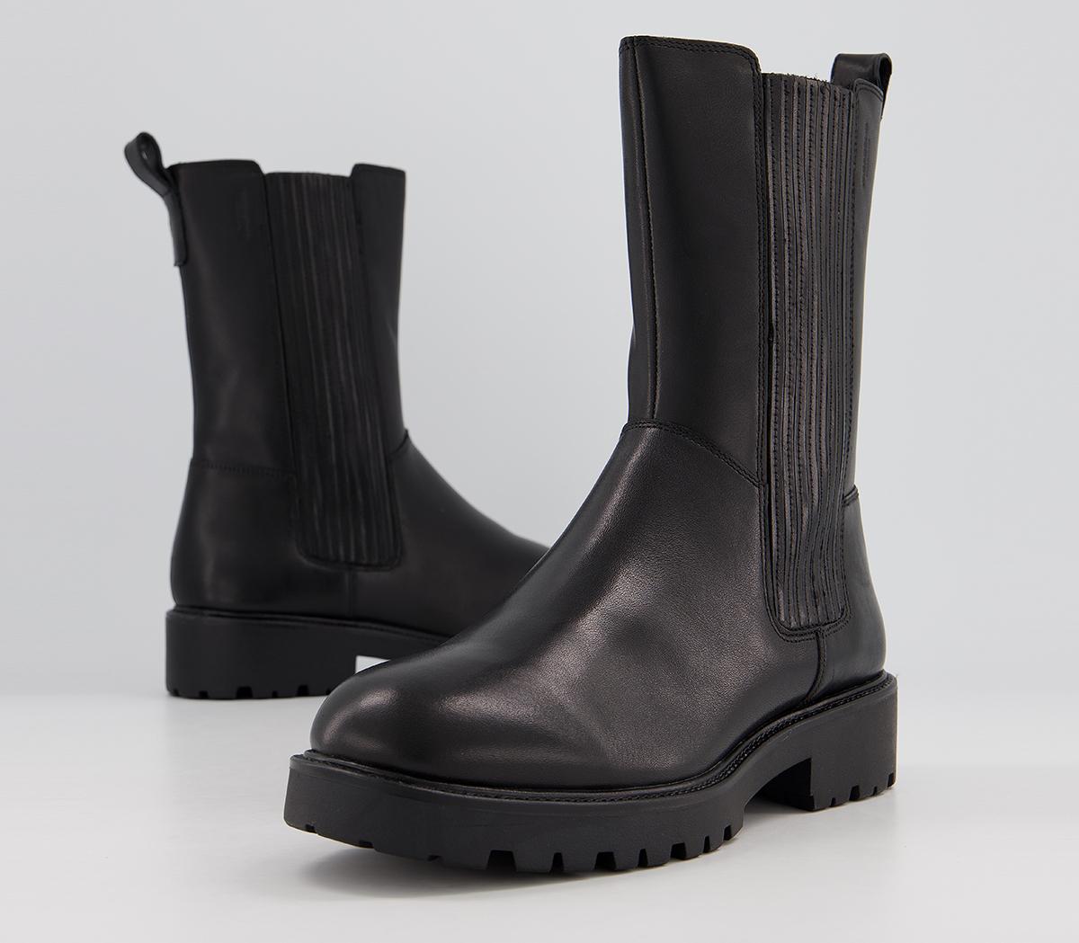 vagabond kenova womens black leather chelsea boots
