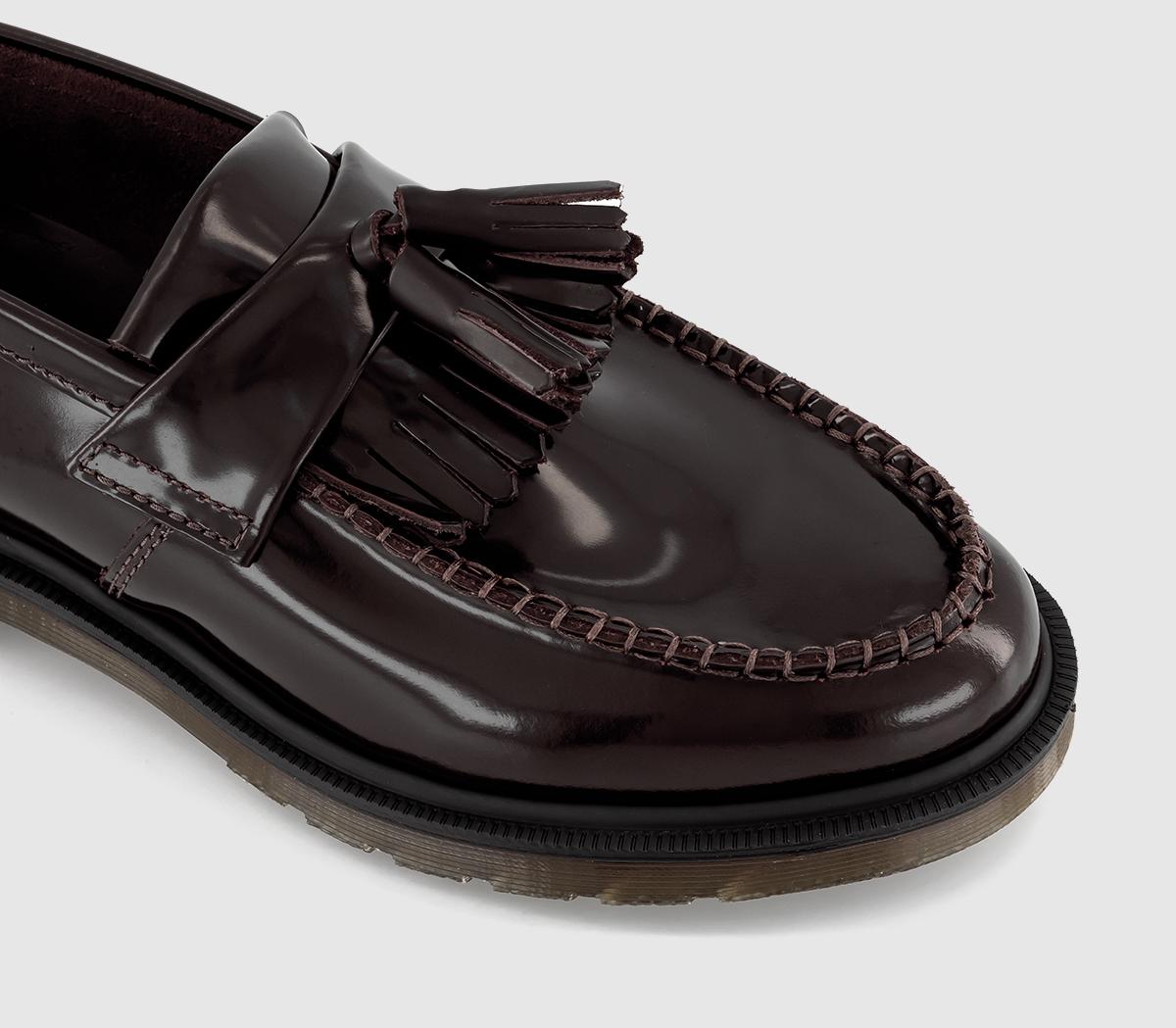 Dr. Martens Adrian Loafers Cherry Red Arcadia - Menâs Smart Shoes