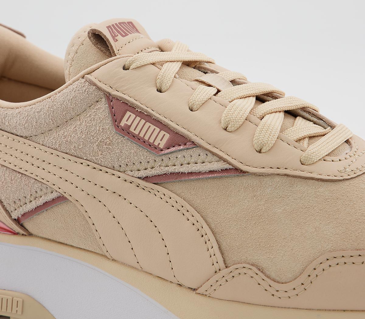 Puma Cruise Rider Trainers Shifting Sand Puma White - Hers trainers