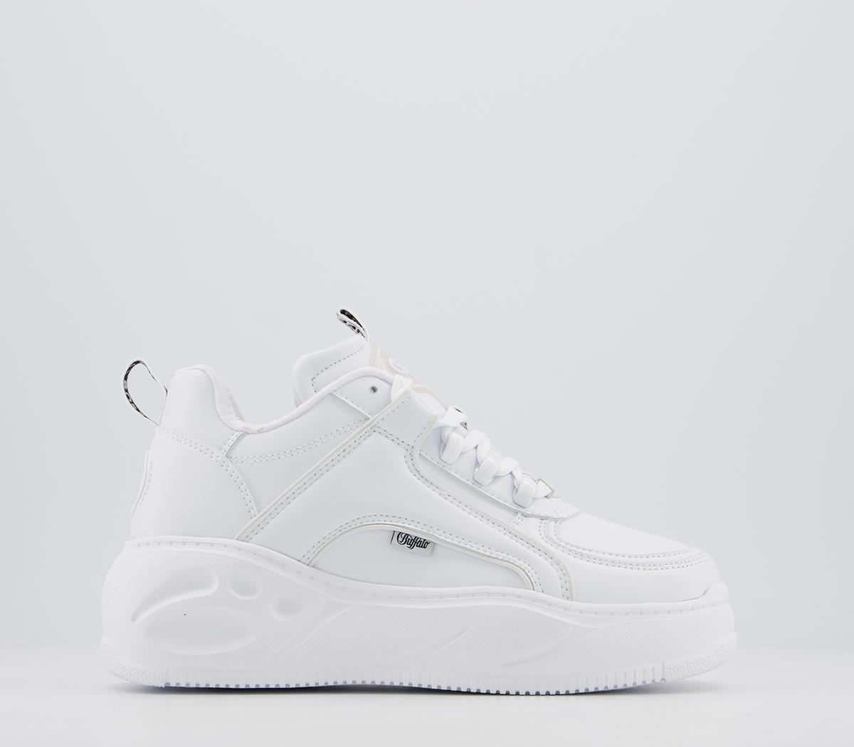 Buffalo Flat Smpl Trainers White - Hers trainers