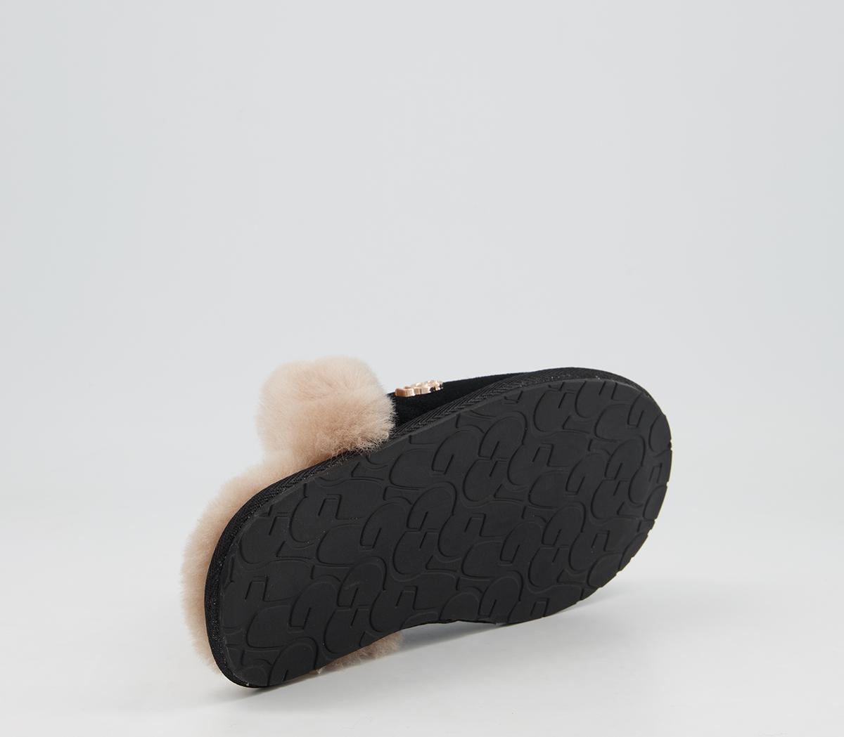 scuffette ii metal logo slippers grey