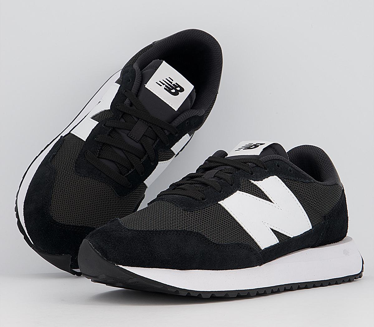 New Balance Ms237 Trainers Black White - Unisex Sports