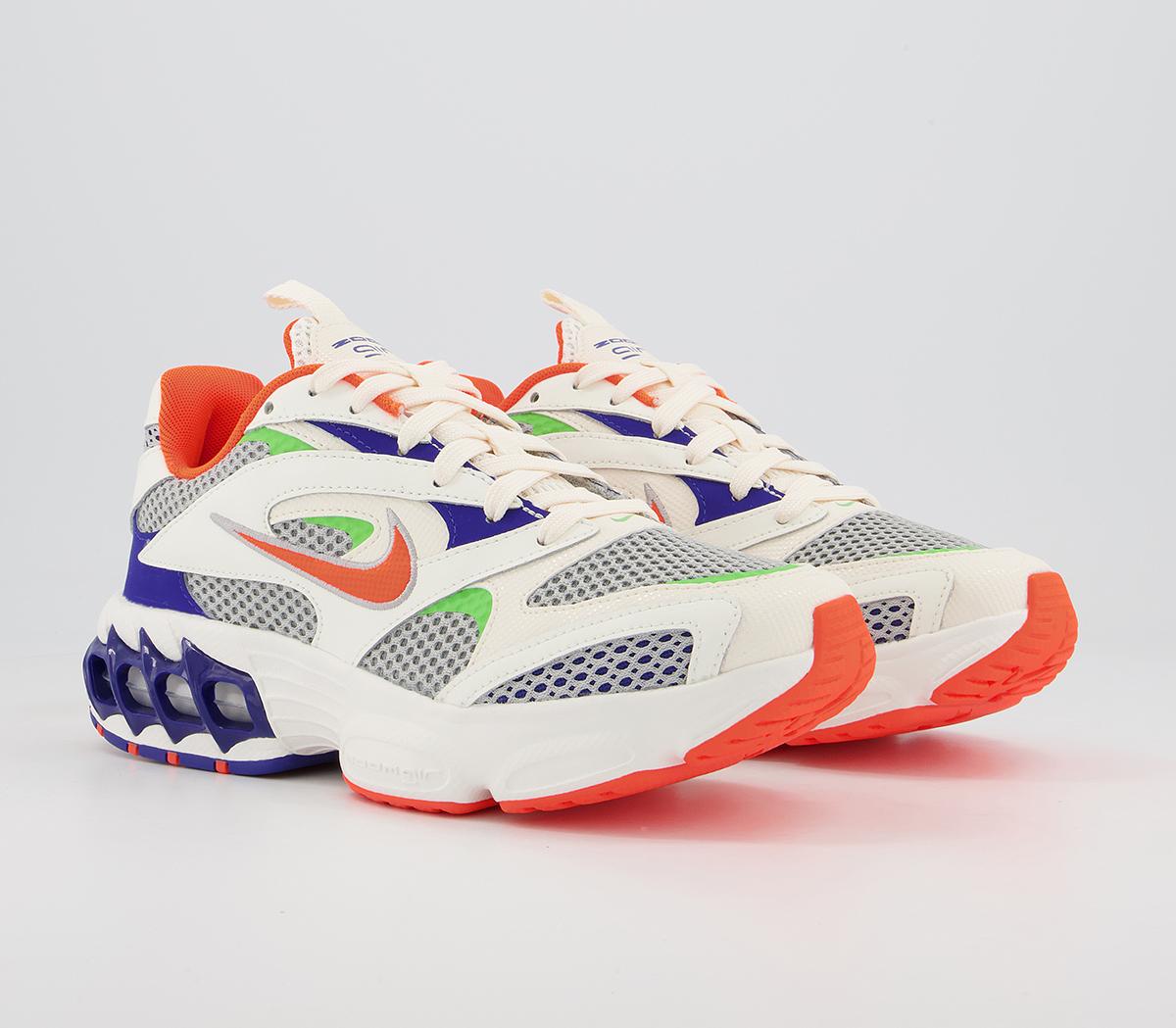 nike zoom air fire trainers in off white and red