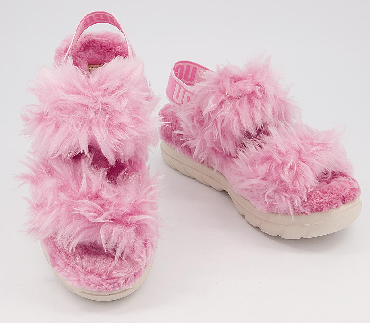 UGG Fluff Sugar Sustainable Sandals Pink - Women’s Sandals